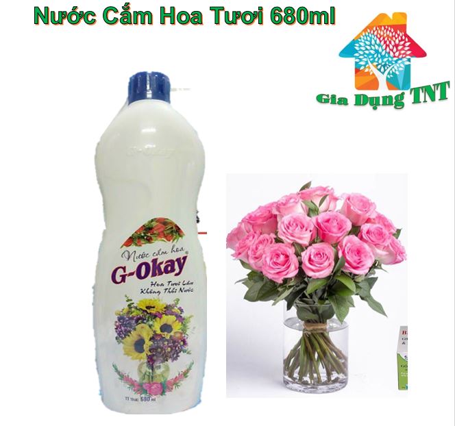 Nước cắm hoa tươi 680ml - giữ hoa tươi lâu, dưỡng hoa lâu tàn g-okay