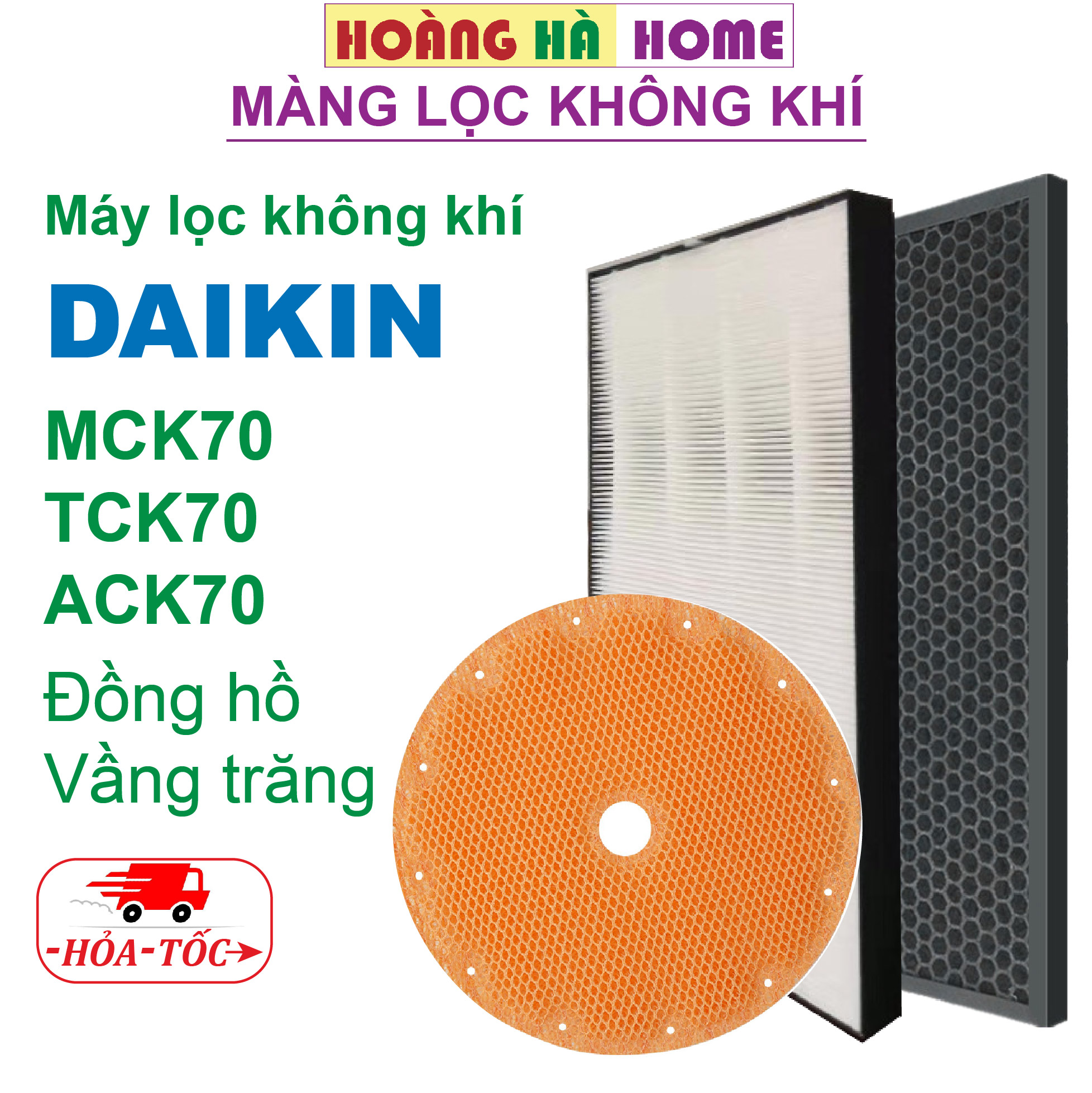 Màng lọc không khí daikin MCK70 ACK70 TCK70, Màng lọc hepa daikin MCK70, màng than hoạt tính daikin, màng bù ẩm daikin