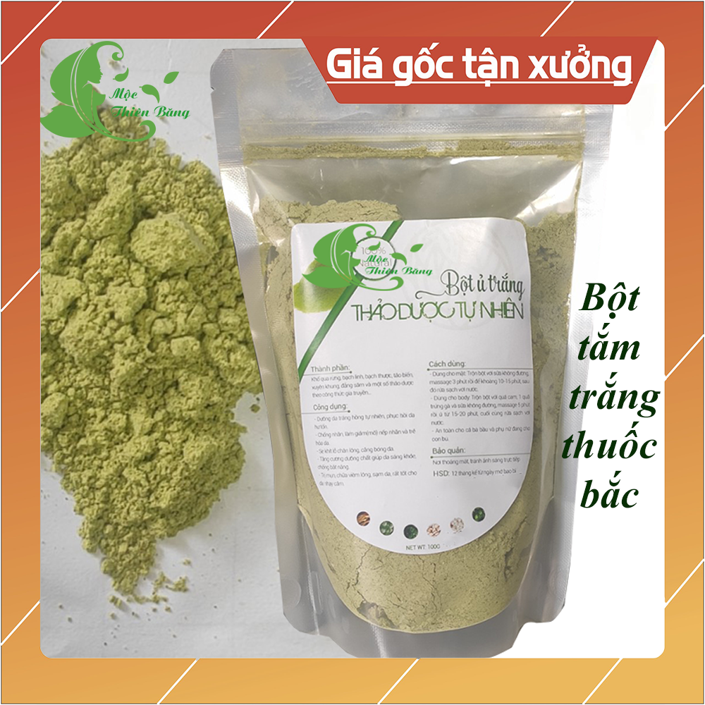 [HCM]GIá SỈ 1kg bột tắm trắng thiên nhiên tắm trắng mịn da hết sạch mụn lưng sạch thâm body