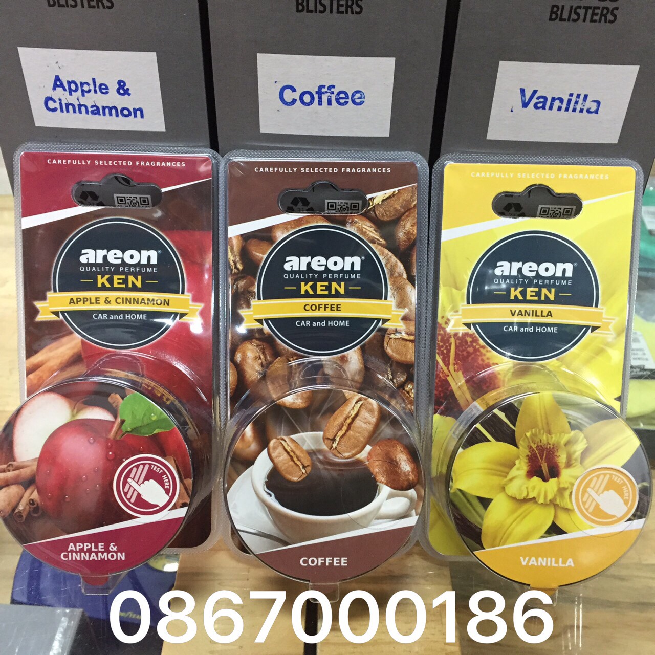 [ NHIỀU MÙI ] Sáp Thơm  AREON Khử Mùi Xe Hơi Cao Cấp - Areon KEN Hàng Chính Hãng