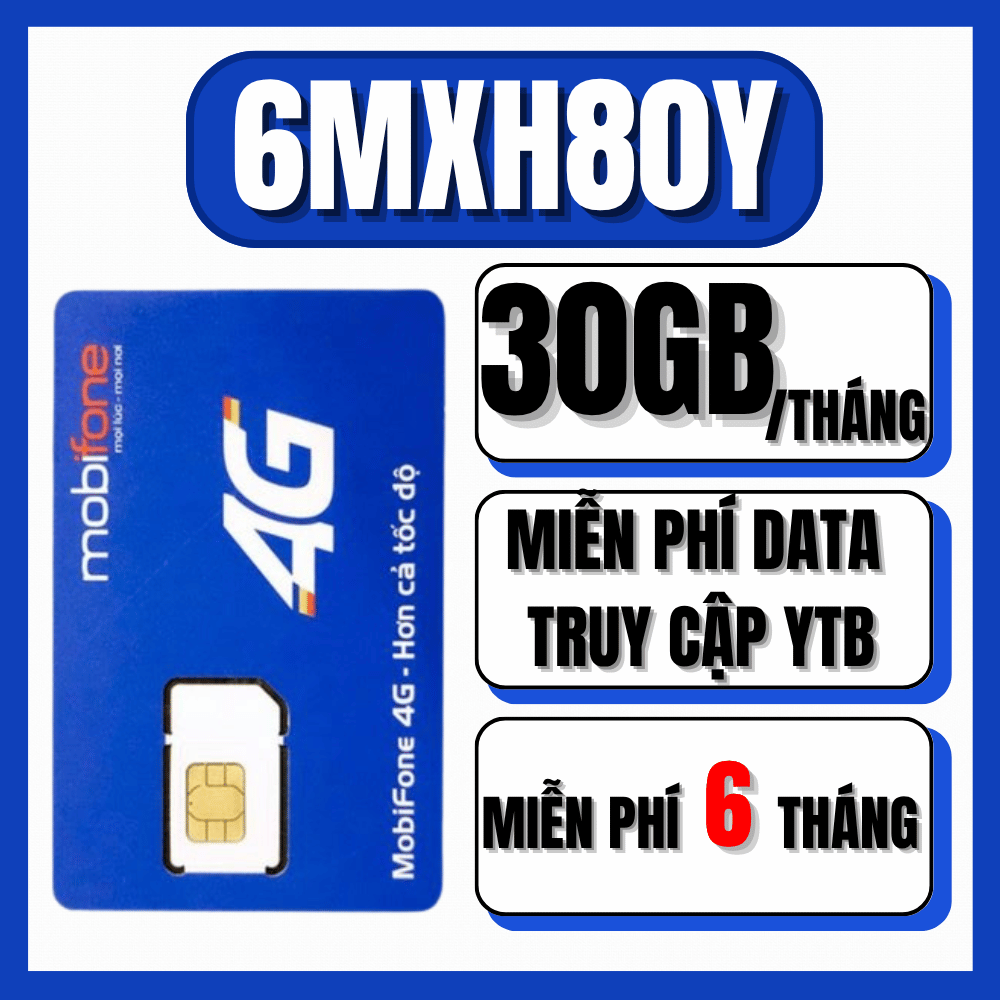 Sim 4G Mobifone Miễn Phí Xem Y0utubi Tốc Độ Cao Không Giới Hạn 6 - 12 Tháng Liên Tiếp Không Cần Nạp