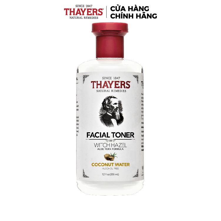 Nước hoa hồng không cồn thayers – hương nước dừa - 355ml