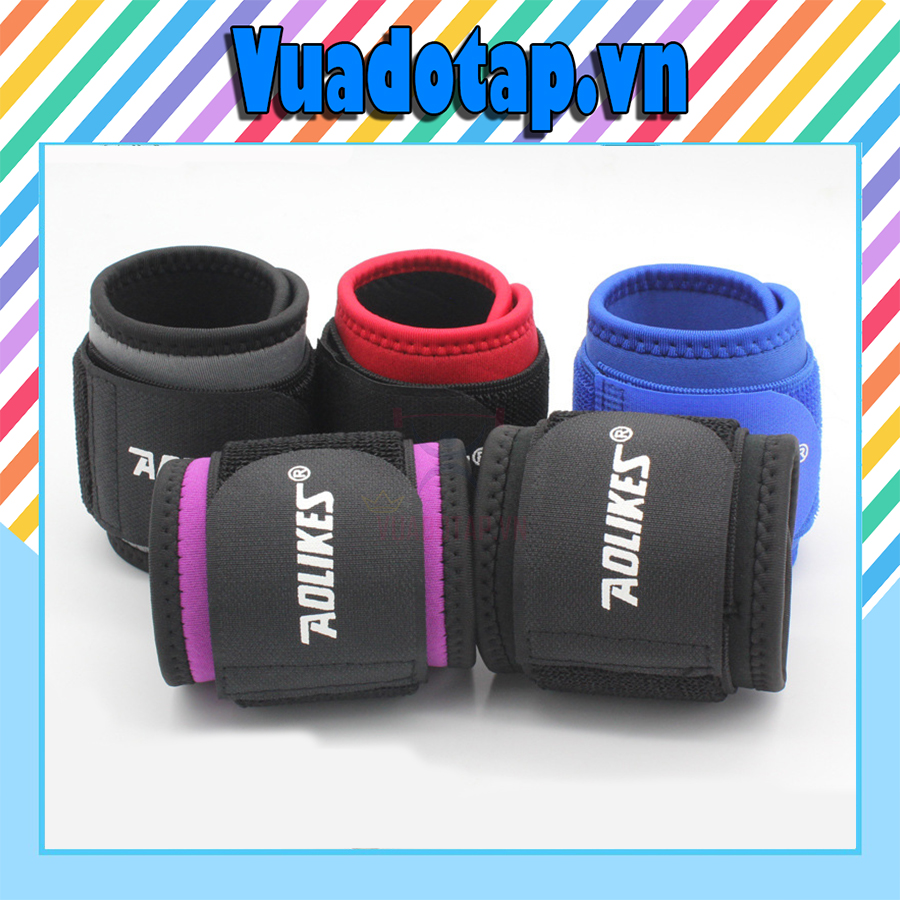 Đai quấn cổ tay aolikes hỗ trợ nâng tạ, tập gym aolikes a7936