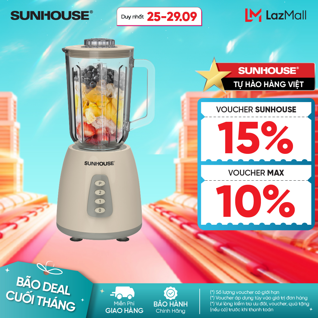 [NEW 2025] Máy xay sinh tố đa năng SHD5331 - 2 cối đa năng - Xay sinh tố - Xay thịt - Dung tích 1.5L - Công suất 350W