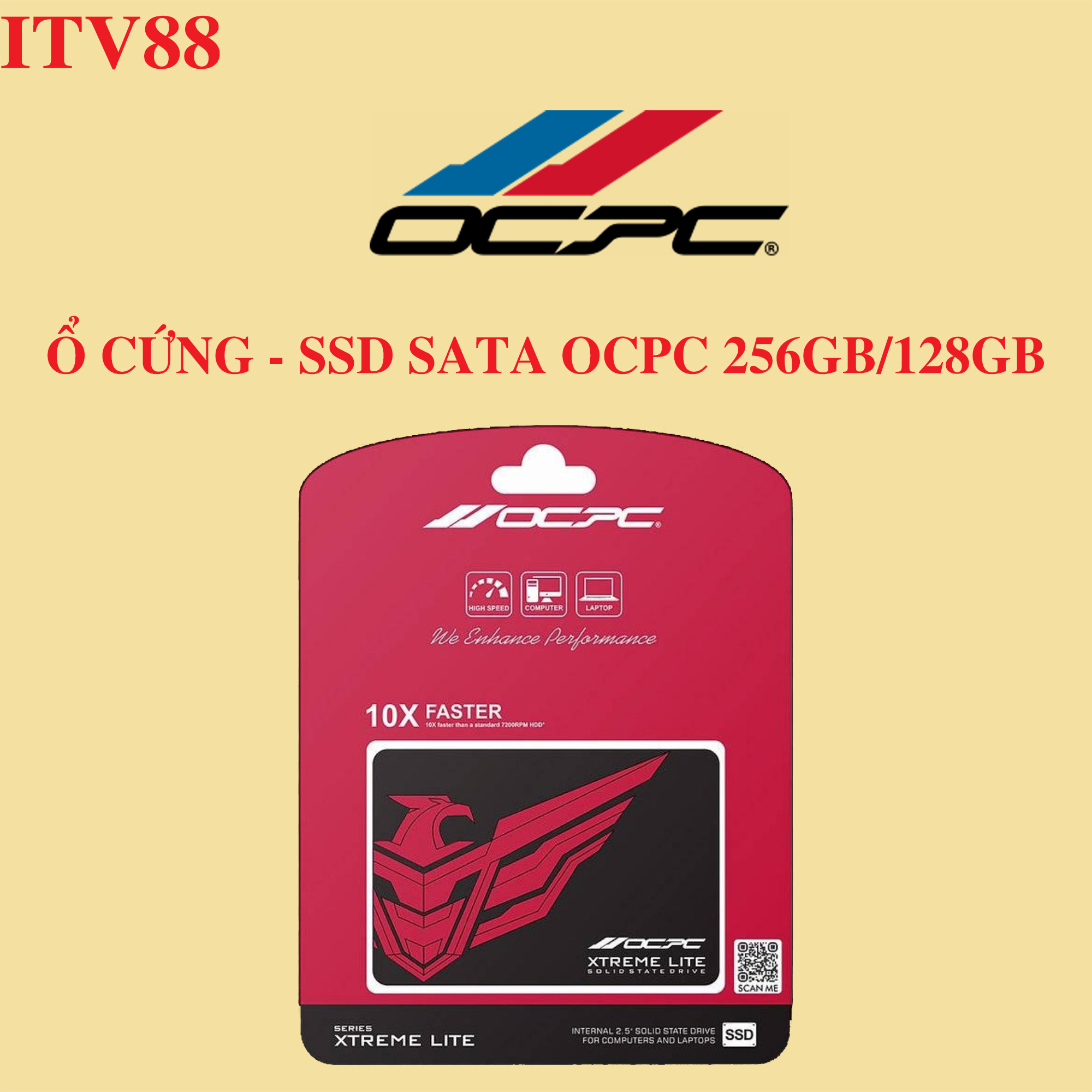 Ổ cứng SSD SATA 2.5 OCPC XTL-200 120GB/128GB/240GB/256GB - BH 3 NĂM Giá 1,032,000 Đồng*Miễn phí vận chuyển