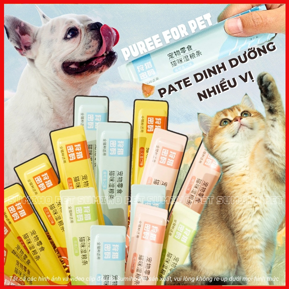 Pate dinh dưỡng cho chó mèo (gói 15g) nhiều hương vị