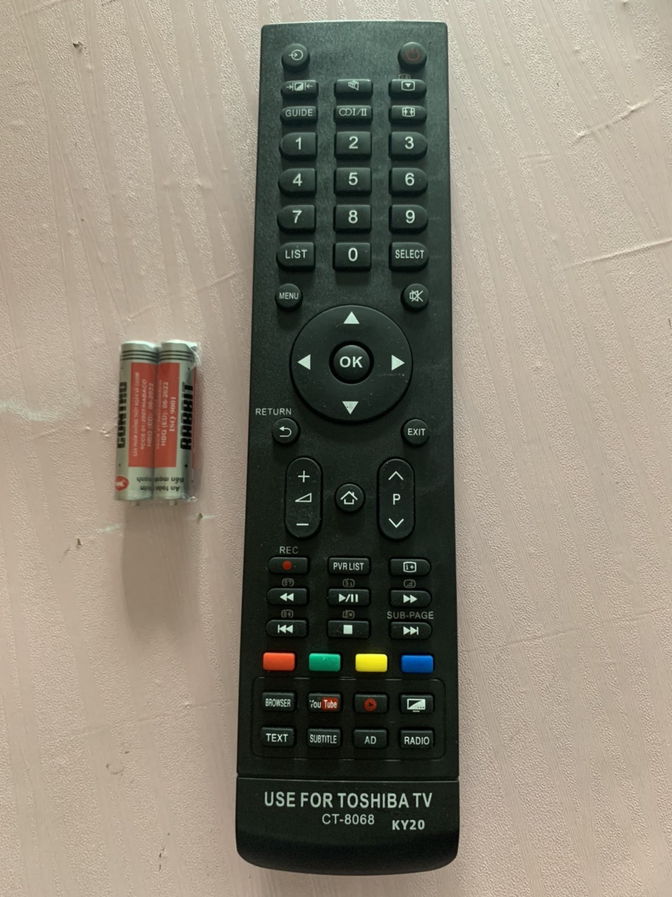 [HCM]REMOTE ĐIỀU KHIỂN TIVI TOSHIBA SMART CT-8068 CÓ NÚT YOUTUBE