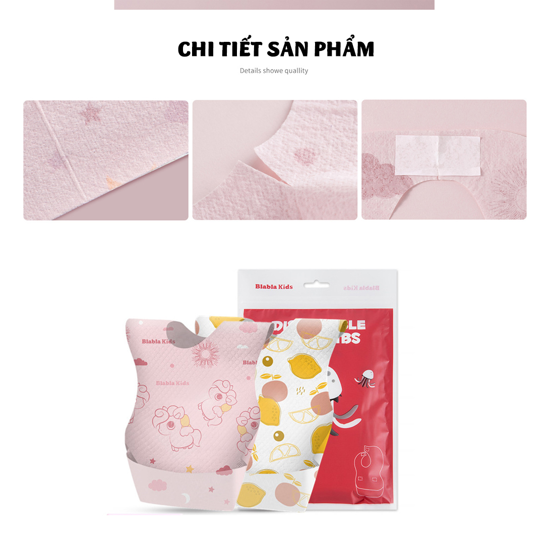 Yếm ăn một lần cho bé - yếm ăn dặm - yếm giấy gb-gd236