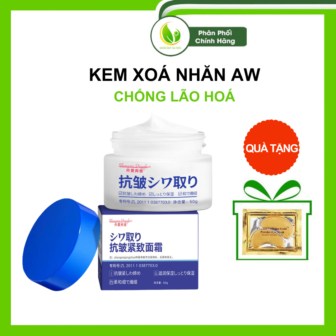 Kem xóa nhăn AW, kem AW xóa nếp nhăn chống lão hóa, giữ ẩm cho da, mang lại làn da trẻ trung, căng bóng