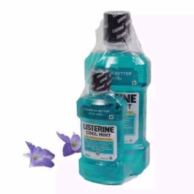 chai nước súc miệng LISTERINE 250ml và 750ml