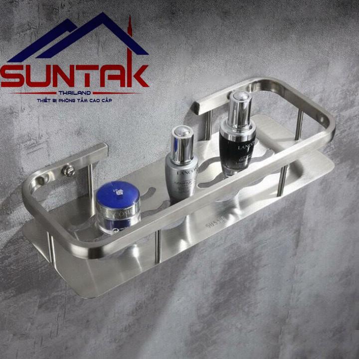 [HCM]Kệ 1 tầng treo tường  bằng inox 304 dùng để đồ gia vị sữa tắm dầu gội.. tiện lợi giá rẻ kb 08