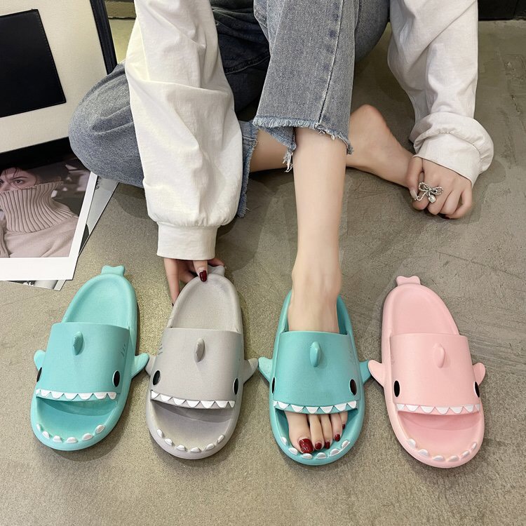 Dép Cá Mập Full Túi Tag Dễ Thương Cho Nam Nữ-Dép đi trong nhà hình cá dễ thương fom nhỏ tăng size