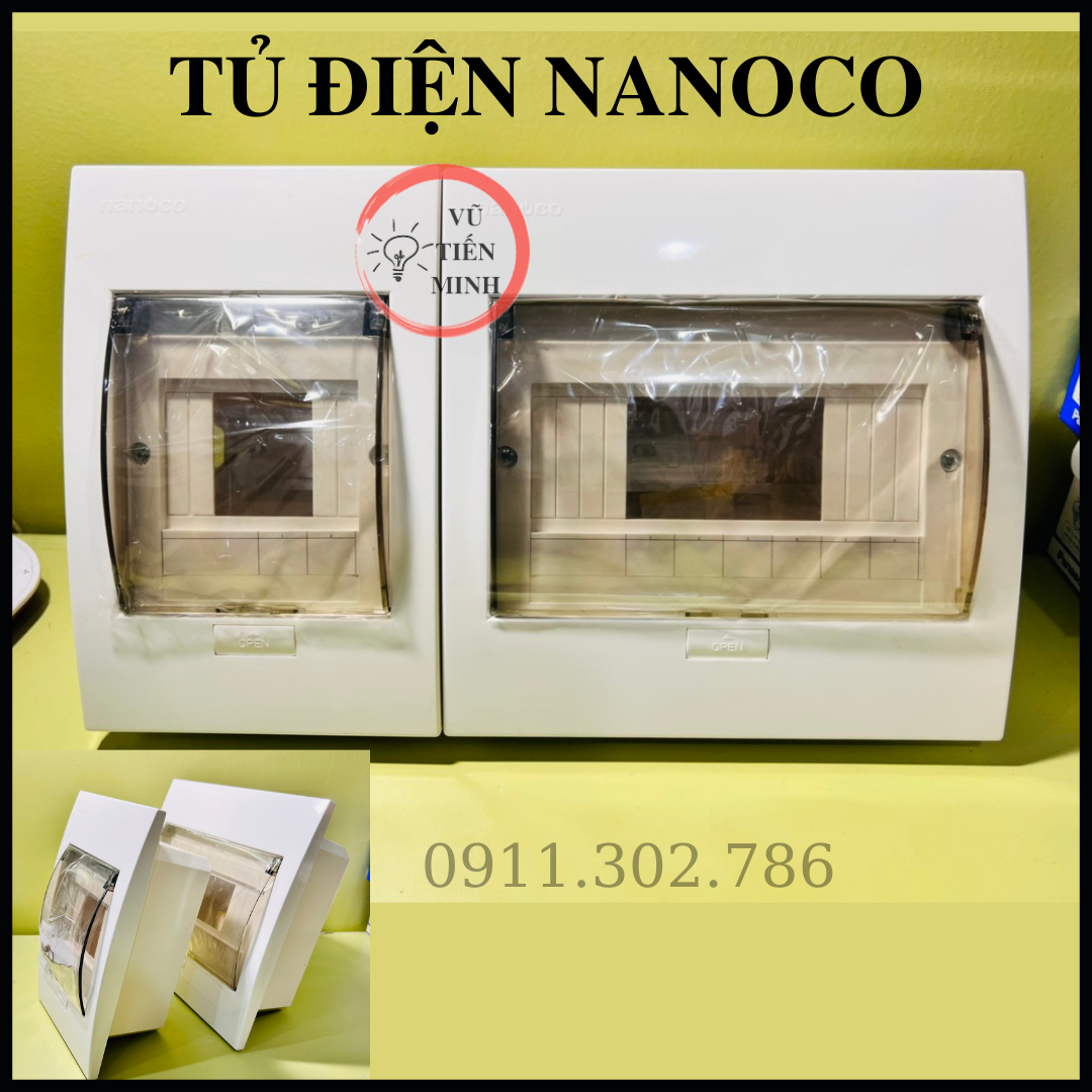 Tủ điện âm tường 2-4 đường, 4-8 đường, 5-10 đường ndp110 chống cháy - tủ điện âm tường nanoco - panasonic