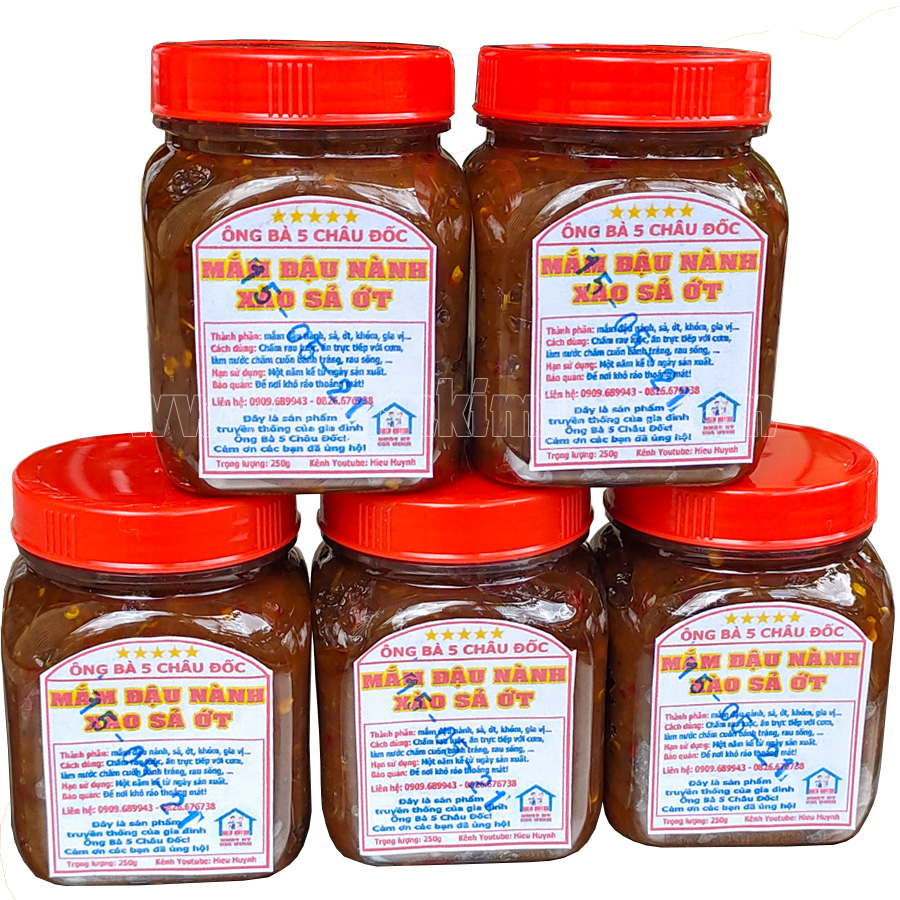 Mắm Đậu Nành Xào Sả Ớt Vừa Ăn Chuẩn Vị Miền Tây Dành Cho Người Ăn Chay Thường Xuyên Hủ 250gr