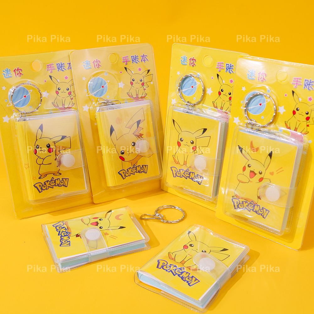 Sổ tay Pikachu mini kèm móc khóa dễ thương cute PK0080
