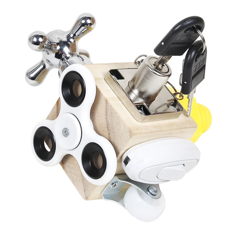 Đồ chơi khối lập phương bận rộn busy cube montessori tập luyện khả năng tay cho trẻ em đồ chơi học tập sớm
