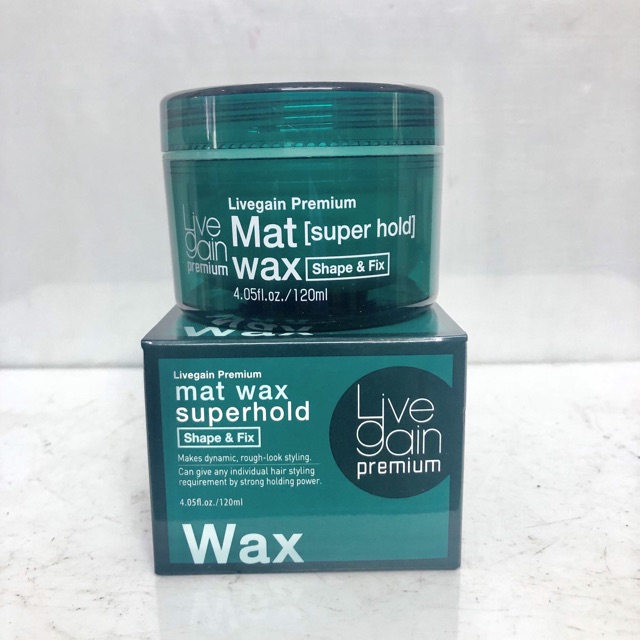 Wax cứng tóc LiveGain Super Hold xanh 120g