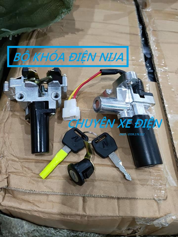 Ổ khóa bộ xe điện nija