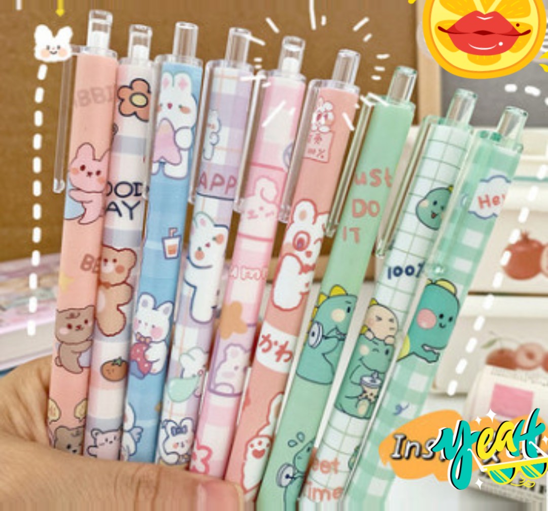 Bút bi mực nước dễ thương chọn mẫu