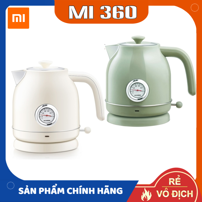 Ấm đun nước siêu tốc xiaomi ocooker✅ dung tích 1.7l✅ có nhiệt kế theo dõi nhiệt độ nước✅ hàng cao cấp