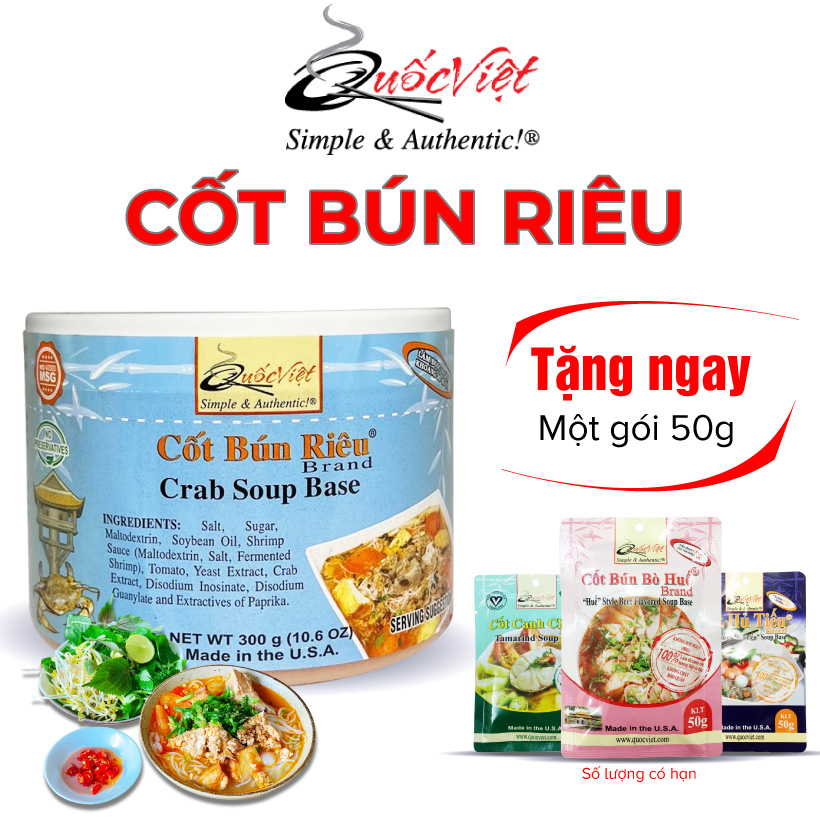 Cốt Gia vị nấu Bún Riêu Quốc Việt hộp 300g
