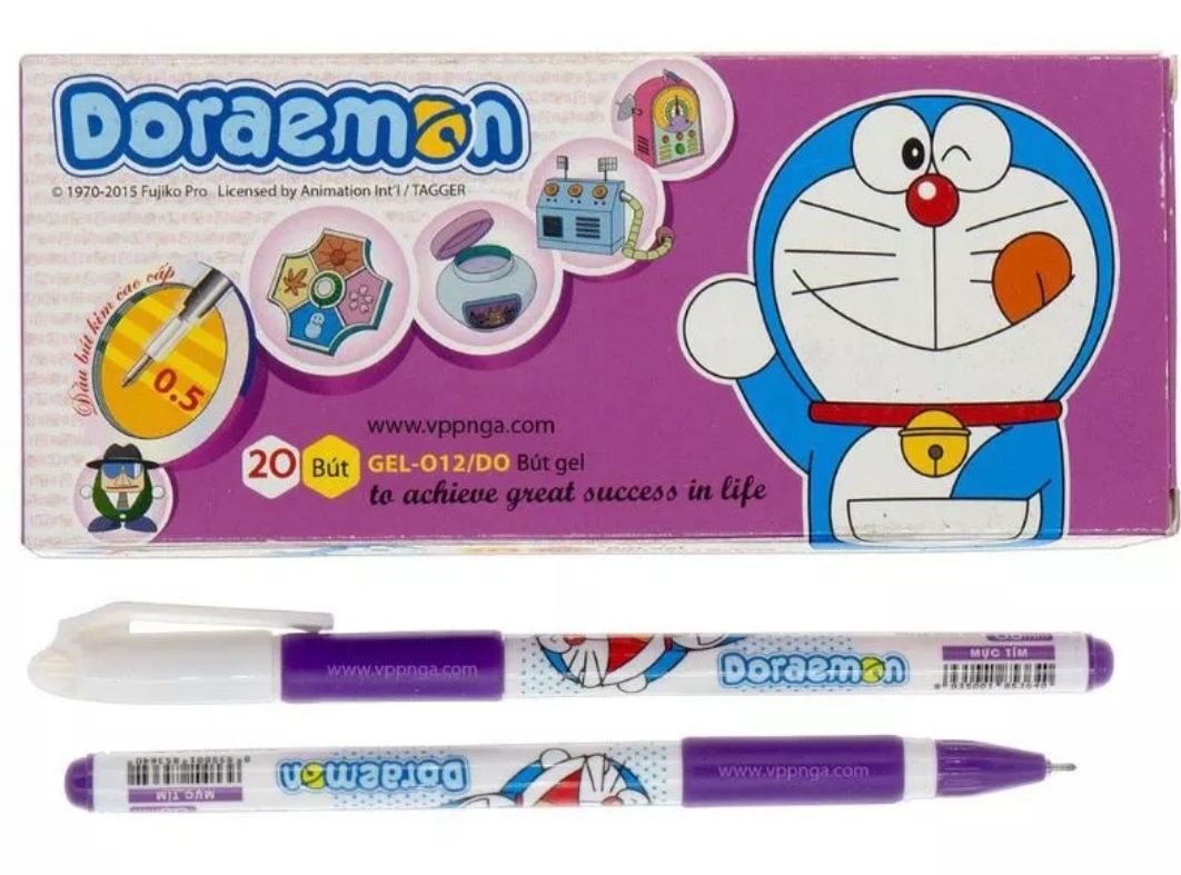 Bút gel mực tím thiên long gel-012 do - học sinh nét 0.5mm đậm đều