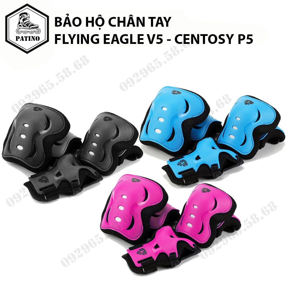 Bảo Hộ Patin Cho Bé Bộ bảo hộ cao cấp an toàn cho trẻ em Flying Eagle V5 Centosy
