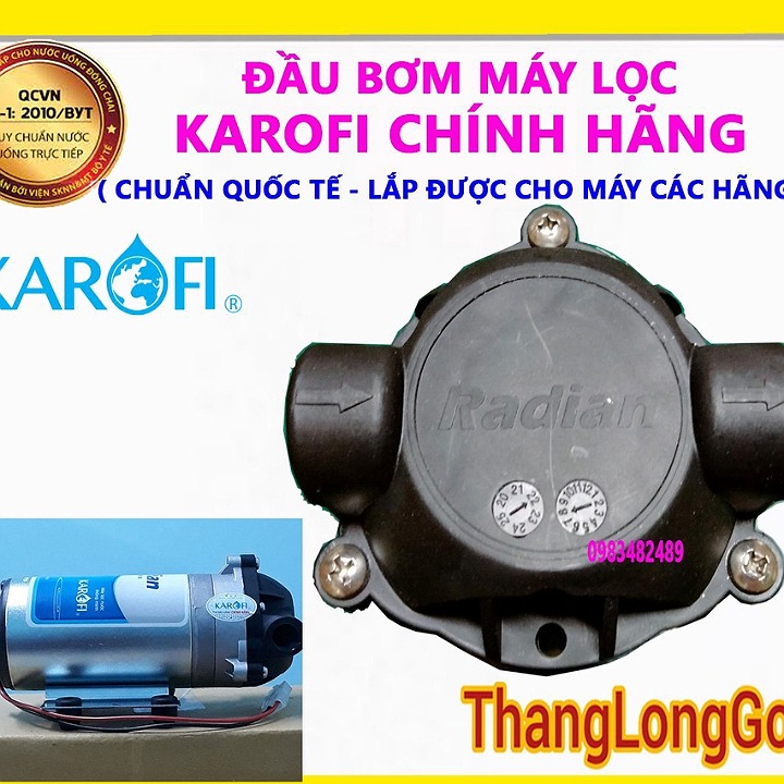 Đầu bơm karofi chính hãng, đầu bơm máy lọc nước RO