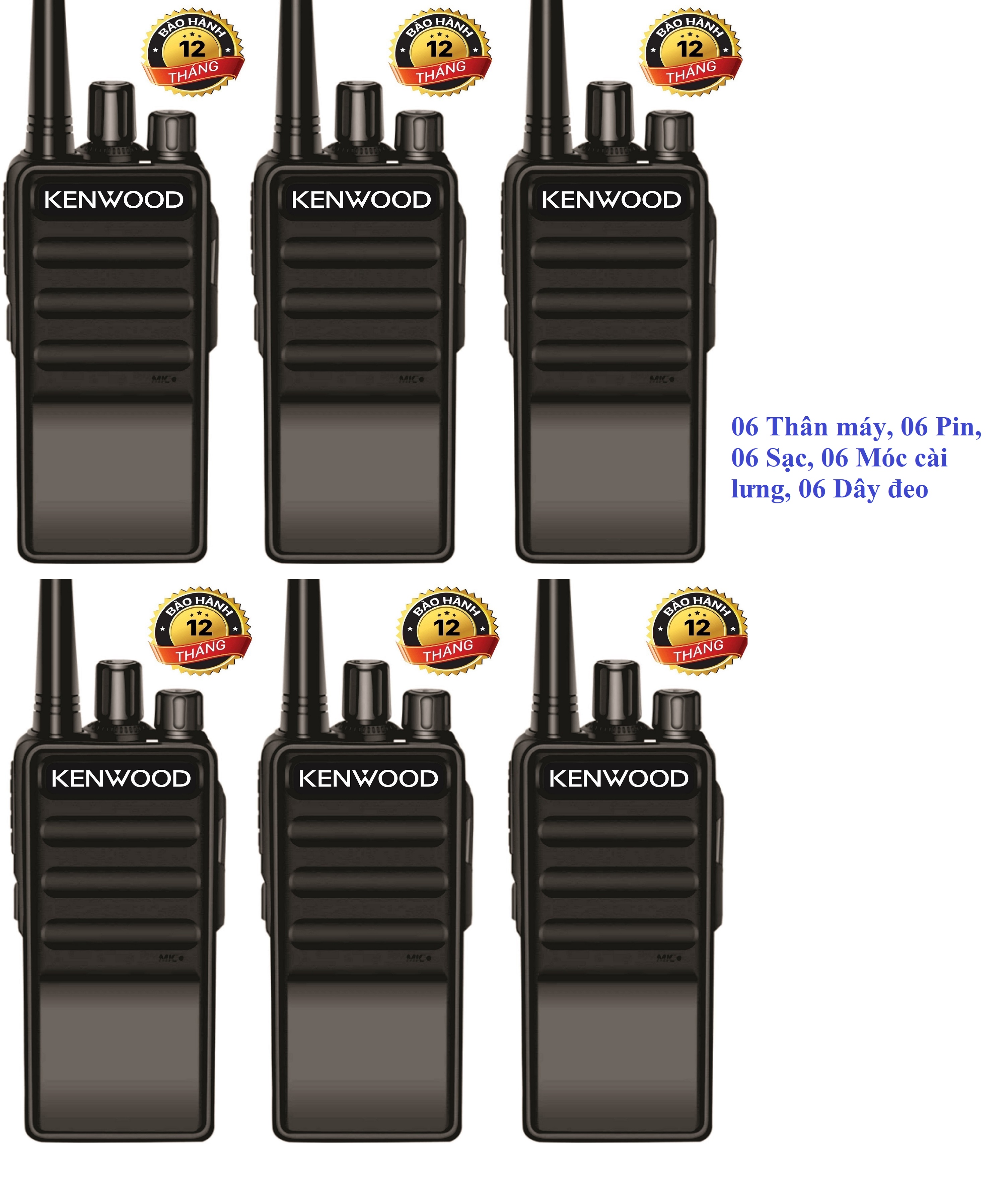 Bộ 6 Máy bộ đàm Kenwood TK3520