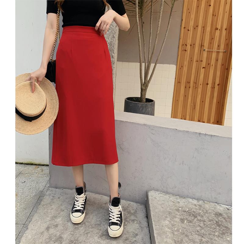 Chân váy chữ A dáng dài