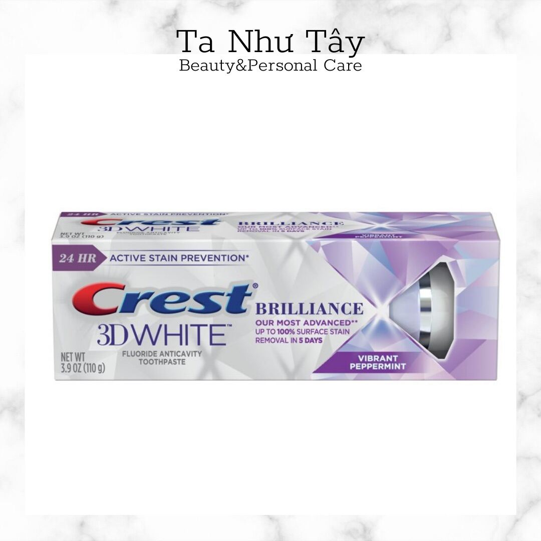 Kem đánh răng Crest 3D White Brilliance bản Mỹ - TH cosmetics