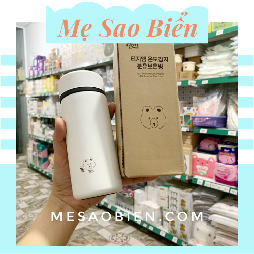 Bình giữ nhiệt hiển thị nhiệt độ TGM Hàn Quốc - Giữ ấm nước pha sữa cho bé