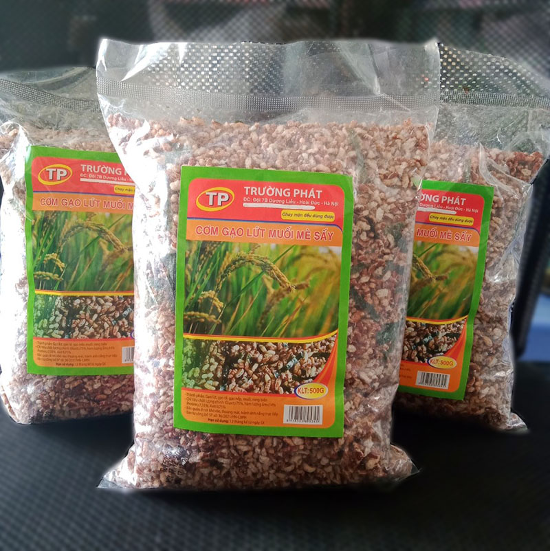 Cơm gạo lứt muối mè sấy rong biển