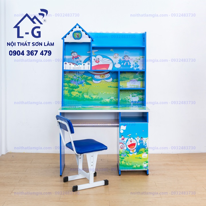 BÀN HỌC SINH NHỰA IN 3D DORAEMON, SIÊU NHÂN