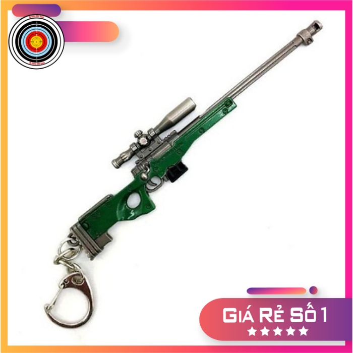 Móc Khóa Pubg AWM Green - Màu Xanh bộ đội siêu đẹp dài 12cm (Game Pubg)