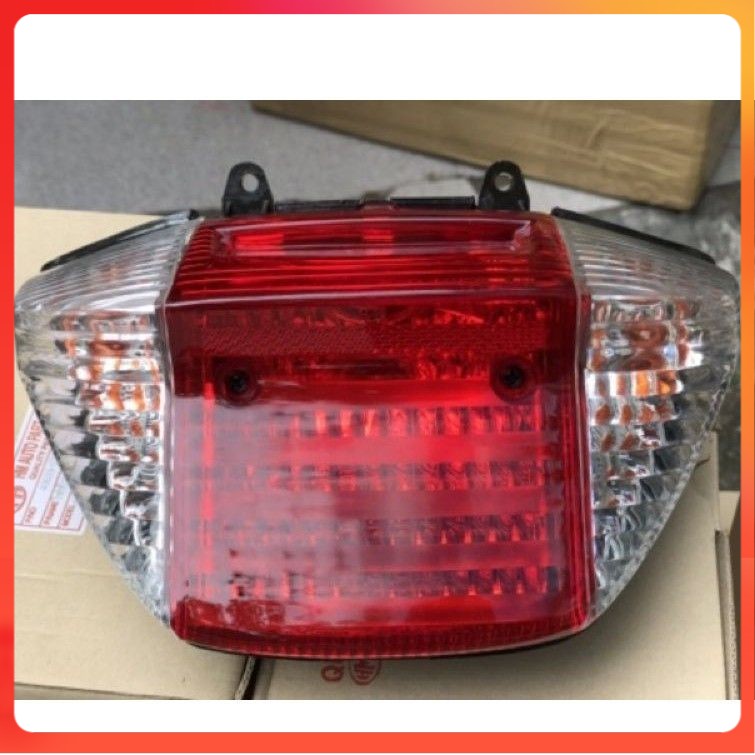 (rẻ vô đối) cụm xi nhan sau xe DREAM (sẵn đui & bóng hai nắp xi nhan trắng , nắp hậu đỏ)