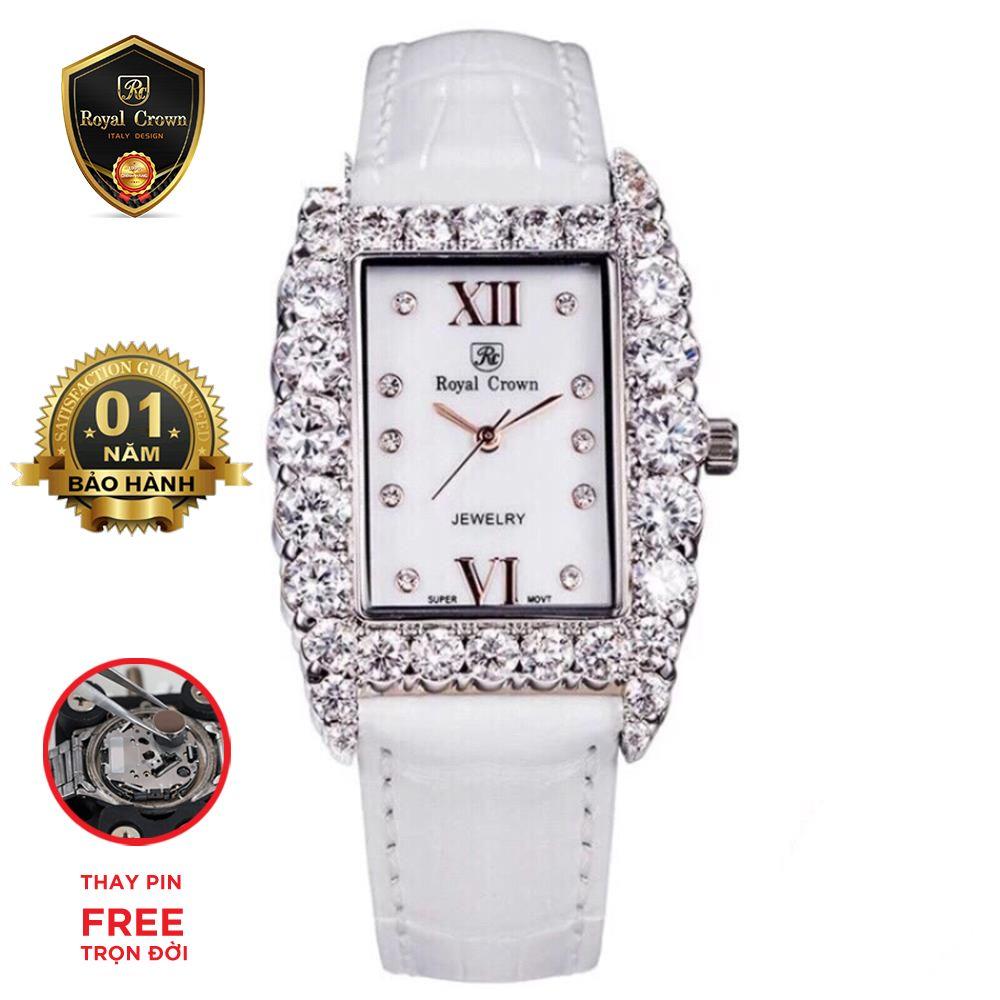 Đồng hồ nữ chính hãng Royal Crown Italy 6111 dây da