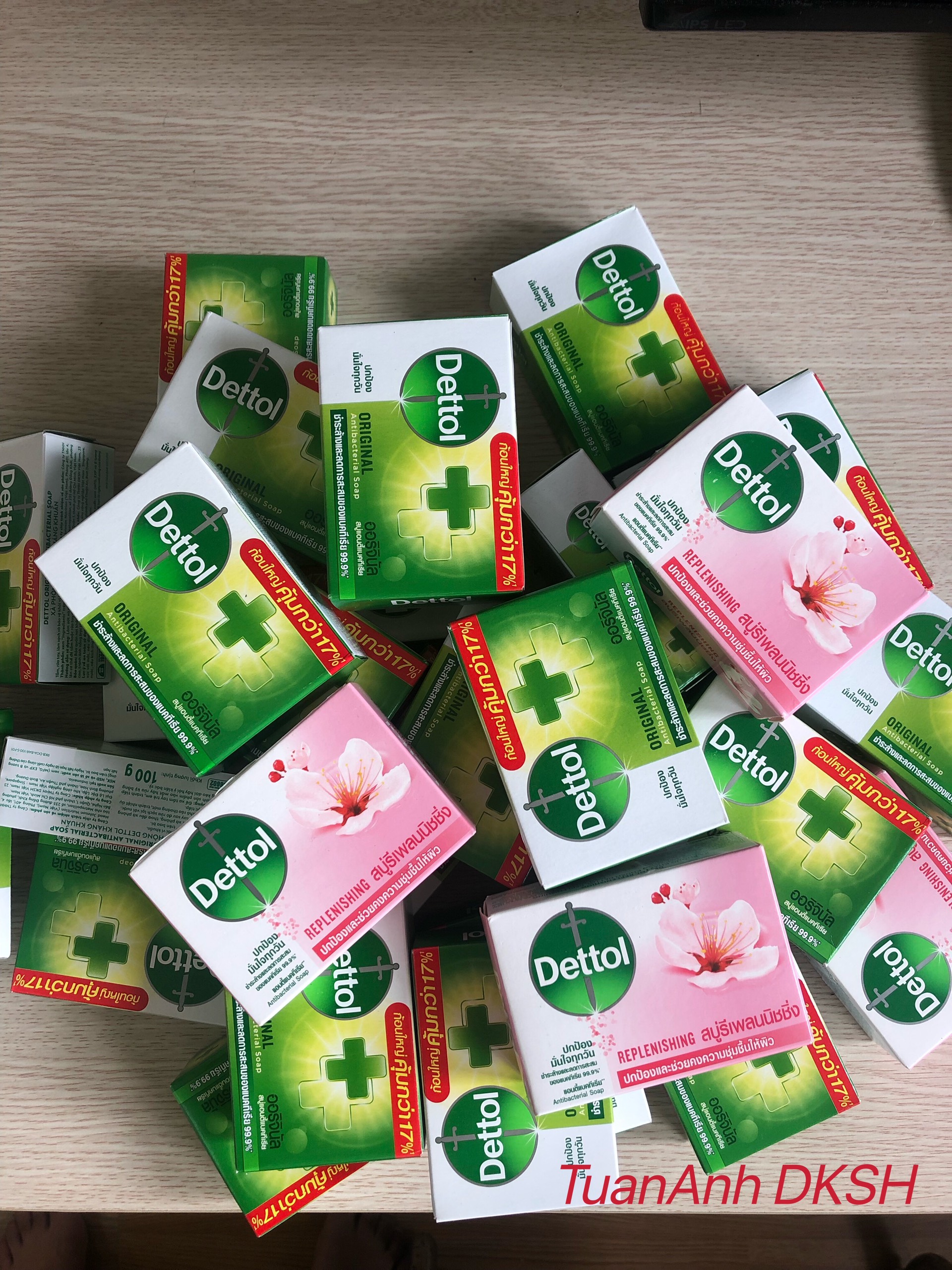 Xà bông kháng khuẩn dettol thái lan 100gram - hàng chính hãng dksh việt nam