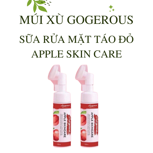 Sữa rửa mặt táo đỏ Múi Xù Gogerous chính hãng ngừa mụn, sạch sâu bên trong 100ml