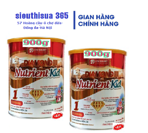 Combo 02 hộp Diamond Nutrient Kid 1 900 gr : cho trẻ suy dinh dưỡng thấp còi từ 6- 36 tháng