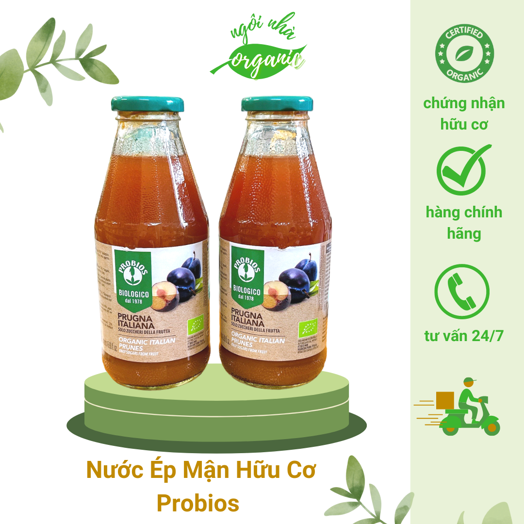 Nước ép mận hữu cơ Probios 500ml Organic Italian Prunes