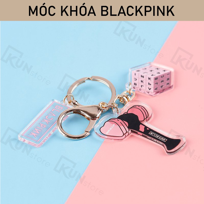 móc khóa BACKPINK LOGO trong suốt siêu đẹp