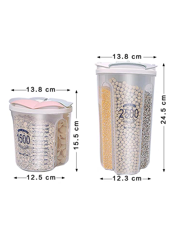 Hộp đưng hạt chia ngăn hình trụ