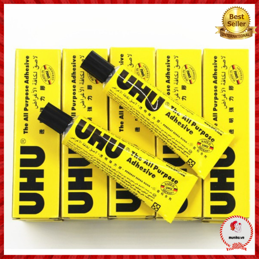 Set 2 hộp keo đa năng uhu dán vải, dán gỗ, dán bìa, dán giấy dán mọi thứ 20ml ✨✨✨
