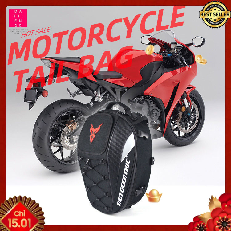 TÚI ĐUÔI XE MÁY (TAIL BAG) MOTOCENTRIC ĐA CHỨC NĂNG 4IN1 SỢI CARBON CHỐNG NƯỚC