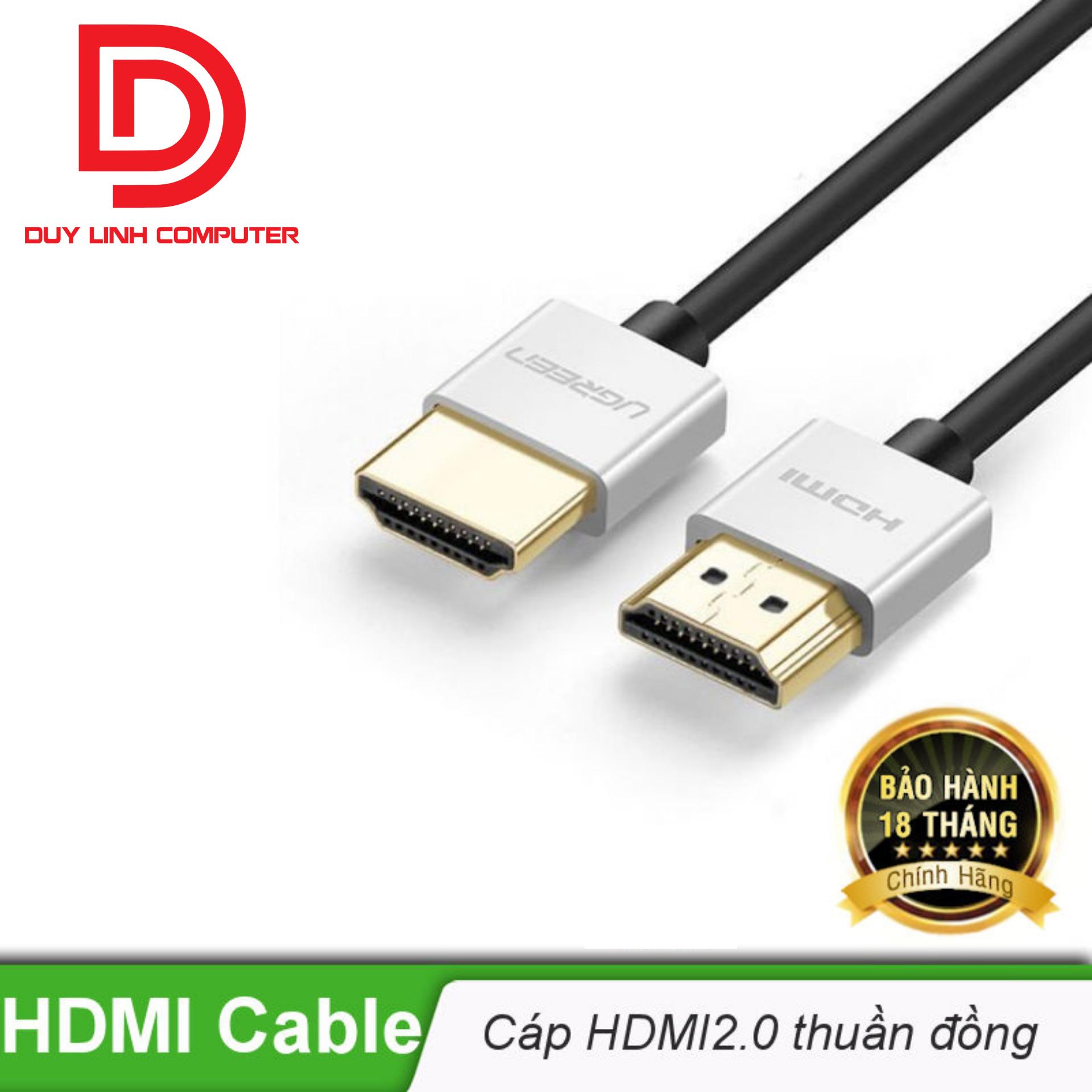 Dây cáp hdmi 2.0 dài 5m ugreen 50304 hỗ trợ 4k