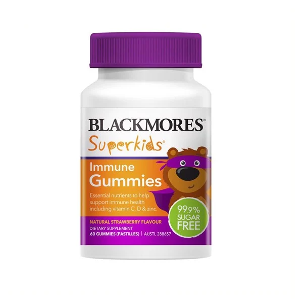 Blackmores Kẹo Dẻo Tăng Hệ Miễn Dịch Cho Trẻ Nhỏ Superkids Immune Gummies 60 Viên