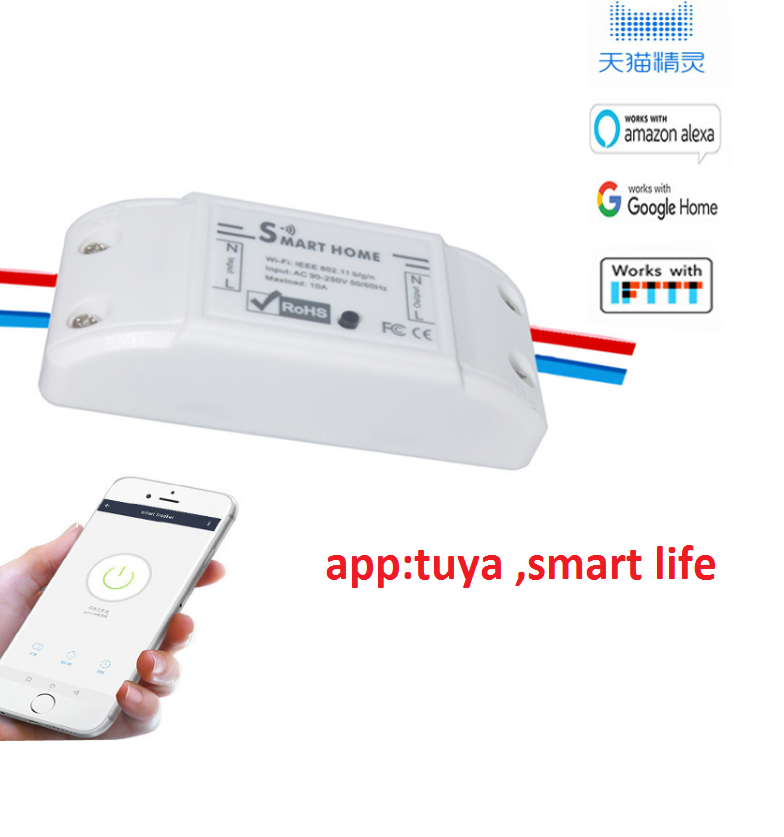 Công tắc wifi Smart life 10A/220V, công tắc điều khiển từ xa, công tắc thông minh, công tắc hẹn giờ ( BẢN TIẾNG VIỆT )