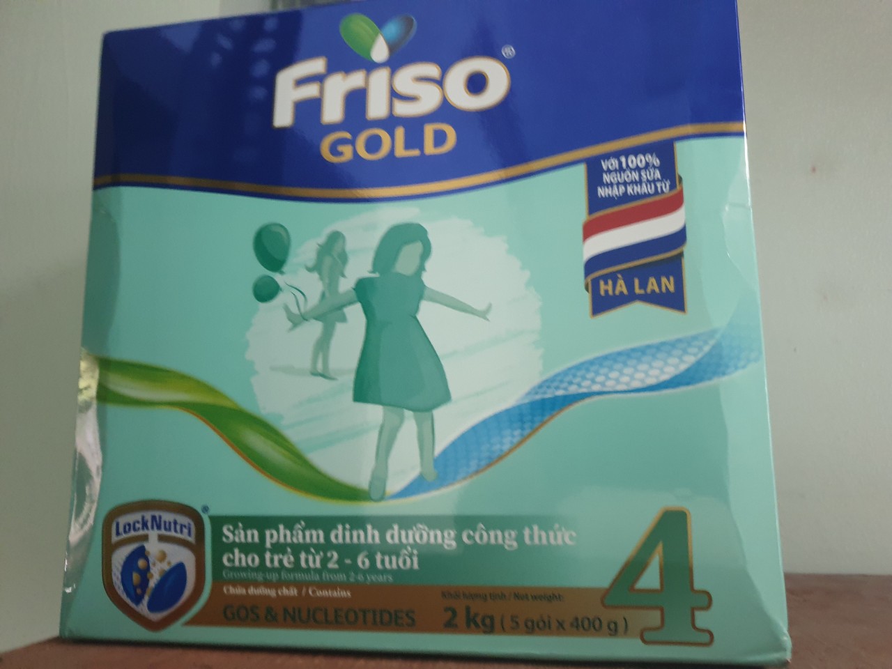 Sữa bột friso gold 4 hộp giấy 2kg