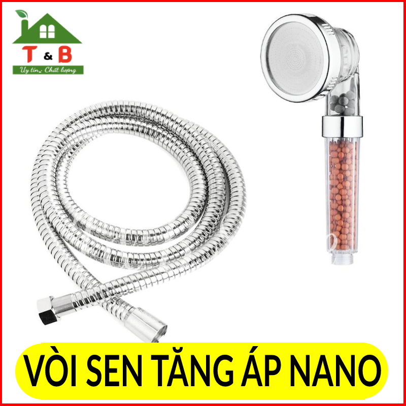 Vòi Tắm Hoa Sen Tăng Áp Công Nghệ Nano Kèm Dây với Công Nghệ Nhật Bản Cao Cấp Giúp Tiết Kiệm Nước Thanh Lọc Nước Hiệu Quả
